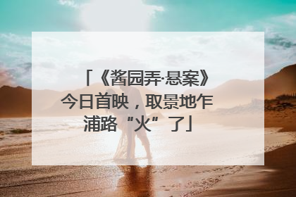 《酱园弄·悬案》今日首映，取景地乍浦路“火”了