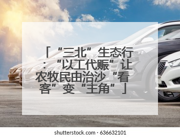 “三北”生态行：“以工代赈”让农牧民由治沙“看客”变“主角”
