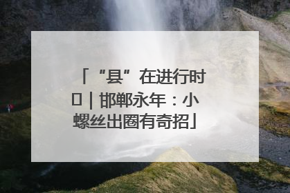 “县”在进行时⑬｜邯郸永年：小螺丝出圈有奇招