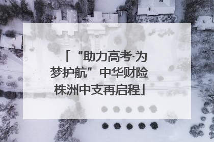 “助力高考·为梦护航”中华财险株洲中支再启程