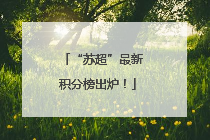 “苏超”最新积分榜出炉！