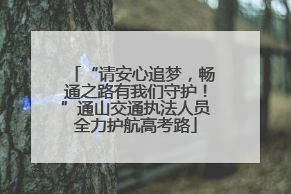 “请安心追梦，畅通之路有我们守护！”通山交通执法人员全力护航高考路