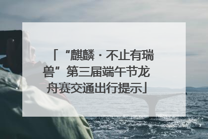 “麒麟・不止有瑞兽”第三届端午节龙舟赛交通出行提示