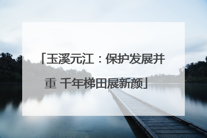 玉溪元江：保护发展并重 千年梯田展新颜