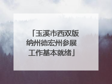 玉溪市西双版纳州德宏州参展工作基本就绪
