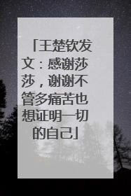 王楚钦发文：感谢莎莎，谢谢不管多痛苦也想证明一切的自己