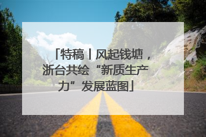 特稿丨风起钱塘，浙台共绘“新质生产力”发展蓝图