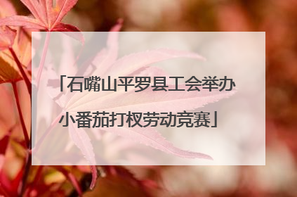 石嘴山平罗县工会举办小番茄打杈劳动竞赛