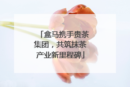 盒马携手贵茶集团，共筑抹茶产业新里程碑