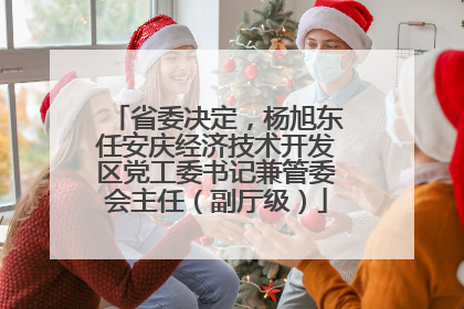 省委决定，杨旭东任安庆经济技术开发区党工委书记兼管委会主任（副厅级）