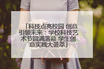 科技点亮校园 创意引领未来：学校科技艺术节圆满落幕 学生创意实践大荟萃