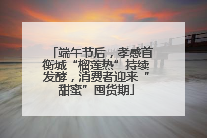端午节后，孝感首衡城“榴莲热”持续发酵，消费者迎来“甜蜜”囤货期