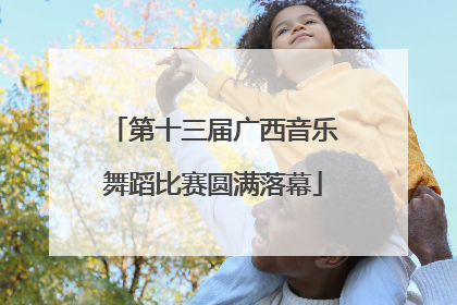 第十三届广西音乐舞蹈比赛圆满落幕