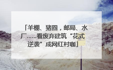 羊棚、猪圈，邮局、水厂……看废弃建筑“花式逆袭”成网红村咖