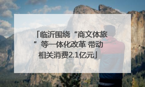 临沂围绕“商文体旅”等一体化改革 带动相关消费2.1亿元