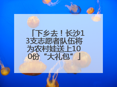 下乡去！长沙13支志愿者队伍将为农村娃送上100份“大礼包”