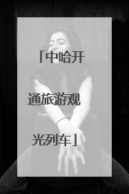 中哈开通旅游观光列车