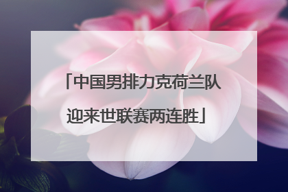 中国男排力克荷兰队 迎来世联赛两连胜