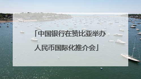 中国银行在赞比亚举办人民币国际化推介会