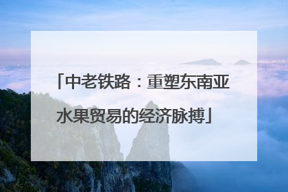 中老铁路：重塑东南亚水果贸易的经济脉搏