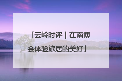 云岭时评｜在南博会体验旅居的美好