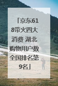 京东618带火四大消费 湖北购物用户数全国排名第9名