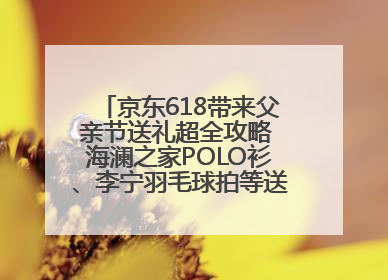 京东618带来父亲节送礼超全攻略 海澜之家POLO衫、李宁羽毛球拍等送到爸爸心坎上