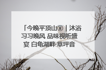 今晚平顶山⑧｜沐浴习习晚风 品味视听盛宴 白龟湖畔·草坪音乐会激情上演