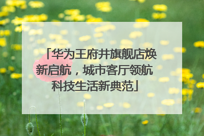 华为王府井旗舰店焕新启航，城市客厅领航科技生活新典范