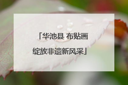 华池县 布贴画绽放非遗新风采