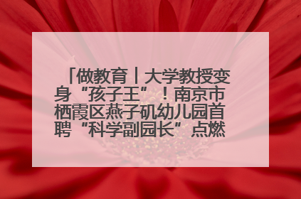 做教育︱大学教授变身“孩子王”！南京市栖霞区燕子矶幼儿园首聘“科学副园长”点燃萌娃科学梦
