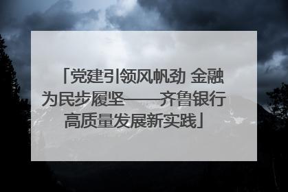 党建引领风帆劲 金融为民步履坚——齐鲁银行高质量发展新实践