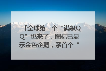 全球第二个“满级QQ”也来了，图标已显示金色企鹅，系首个“满级QQ”的小号