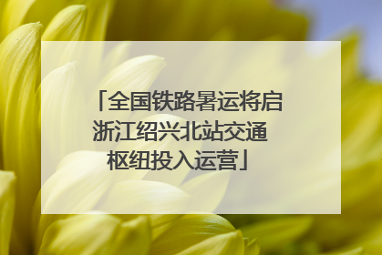 全国铁路暑运将启 浙江绍兴北站交通枢纽投入运营
