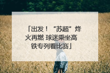 出发！“苏超”烽火再燃 球迷乘坐高铁专列看比赛