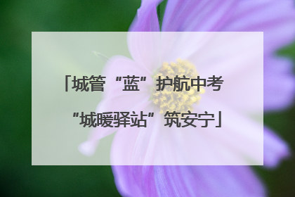 城管“蓝”护航中考 “城暖驿站”筑安宁