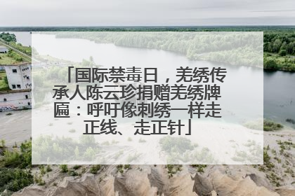 国际禁毒日，羌绣传承人陈云珍捐赠羌绣牌匾：呼吁像刺绣一样走正线、走正针