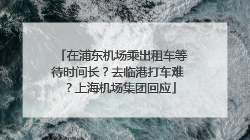在浦东机场乘出租车等待时间长？去临港打车难？上海机场集团回应