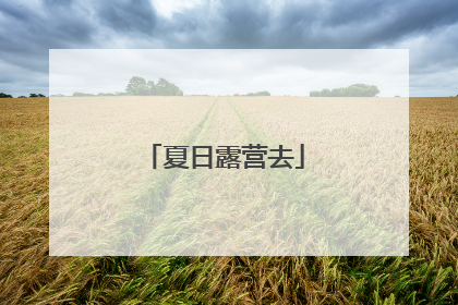 夏日露营去