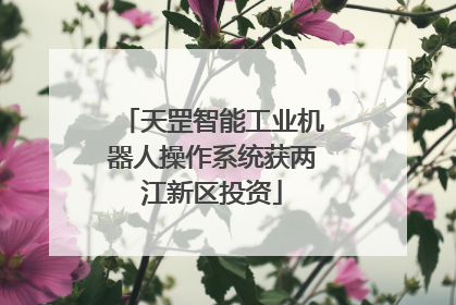 天罡智能工业机器人操作系统获两江新区投资