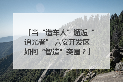 当“造车人”邂逅“追光者” 六安开发区如何“智造”突围？