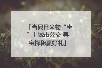 当夏日文物“坐”上城市公交 寻宝探秘赢好礼