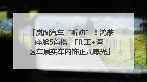 岚图汽车“听劝”！鸿蒙座舱5首搭，FREE+湾区车展实车内饰正式曝光