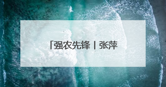 强农先锋丨张萍：从“三无村”到“样板村”