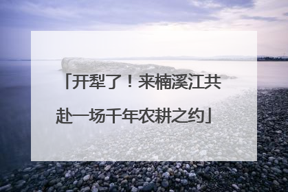 开犁了！来楠溪江共赴一场千年农耕之约