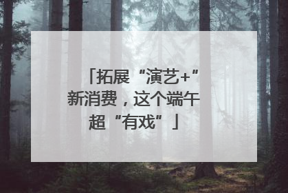 拓展“演艺+”新消费，这个端午超“有戏”