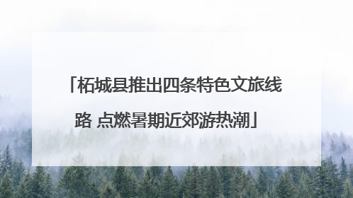 柘城县推出四条特色文旅线路 点燃暑期近郊游热潮