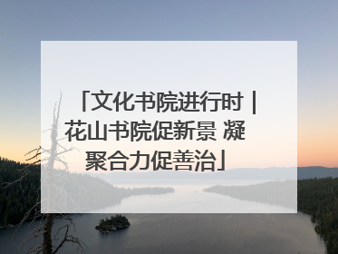 文化书院进行时｜花山书院促新景 凝聚合力促善治