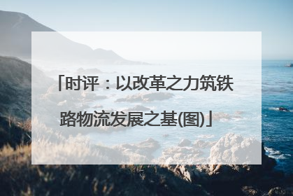 时评：以改革之力筑铁路物流发展之基(图)