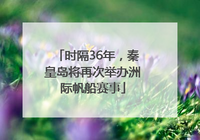 时隔36年，秦皇岛将再次举办洲际帆船赛事